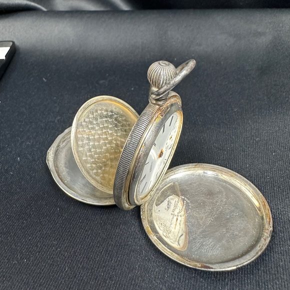 Antique 1800’s Coin Silver pocket watch am watch Waltham Massachusetts engraved - Picture 9 of 14